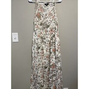 Frye Womens Floral Botanical Button Down Long Dress XL Cottagecore Boho Praire